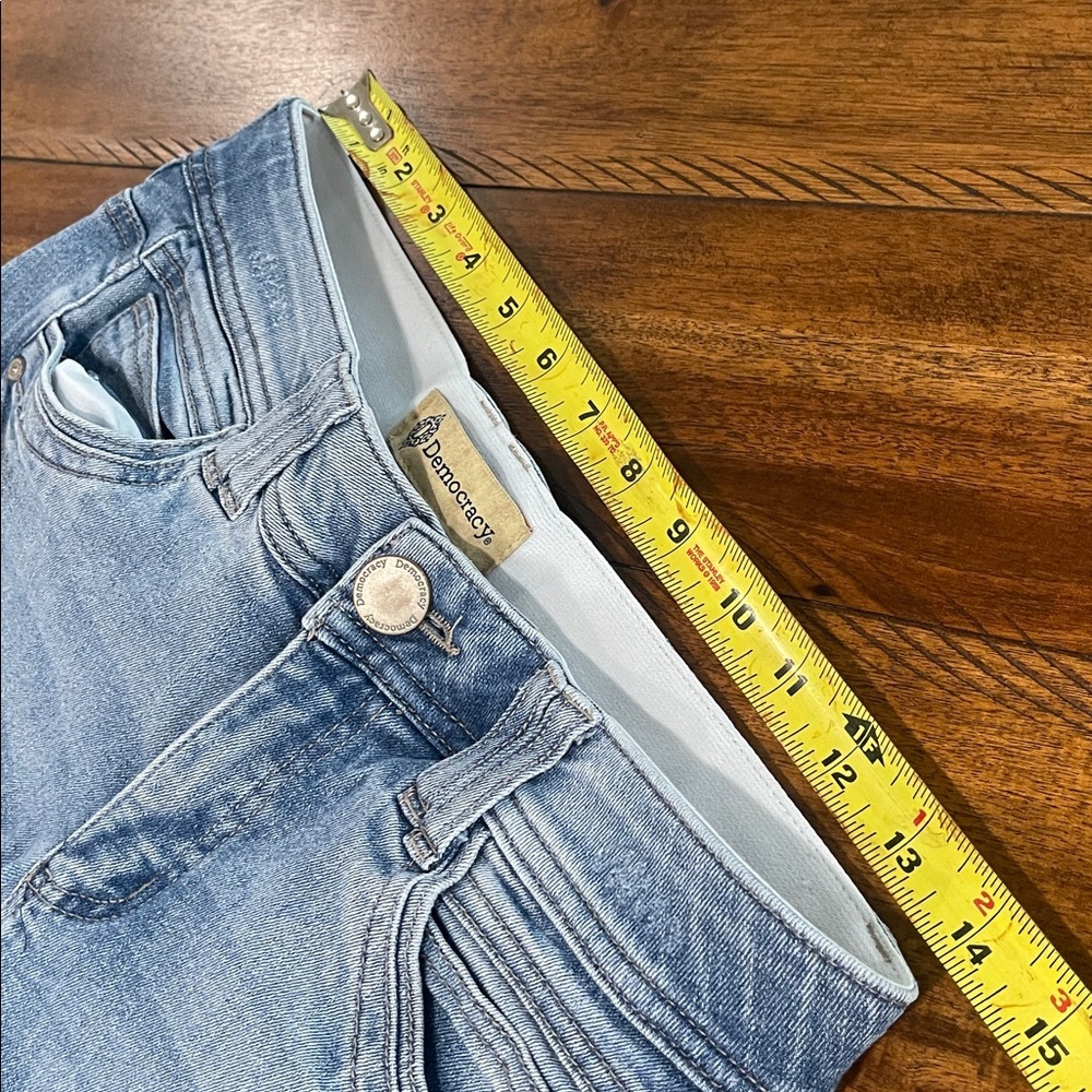 Democracy Ab Technology light wash blue denim size 6 - Picture 12 of 15
